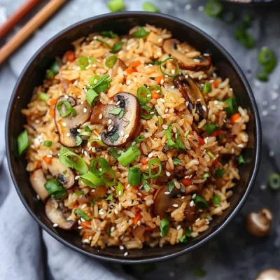 Mushroom & Onion Rice
